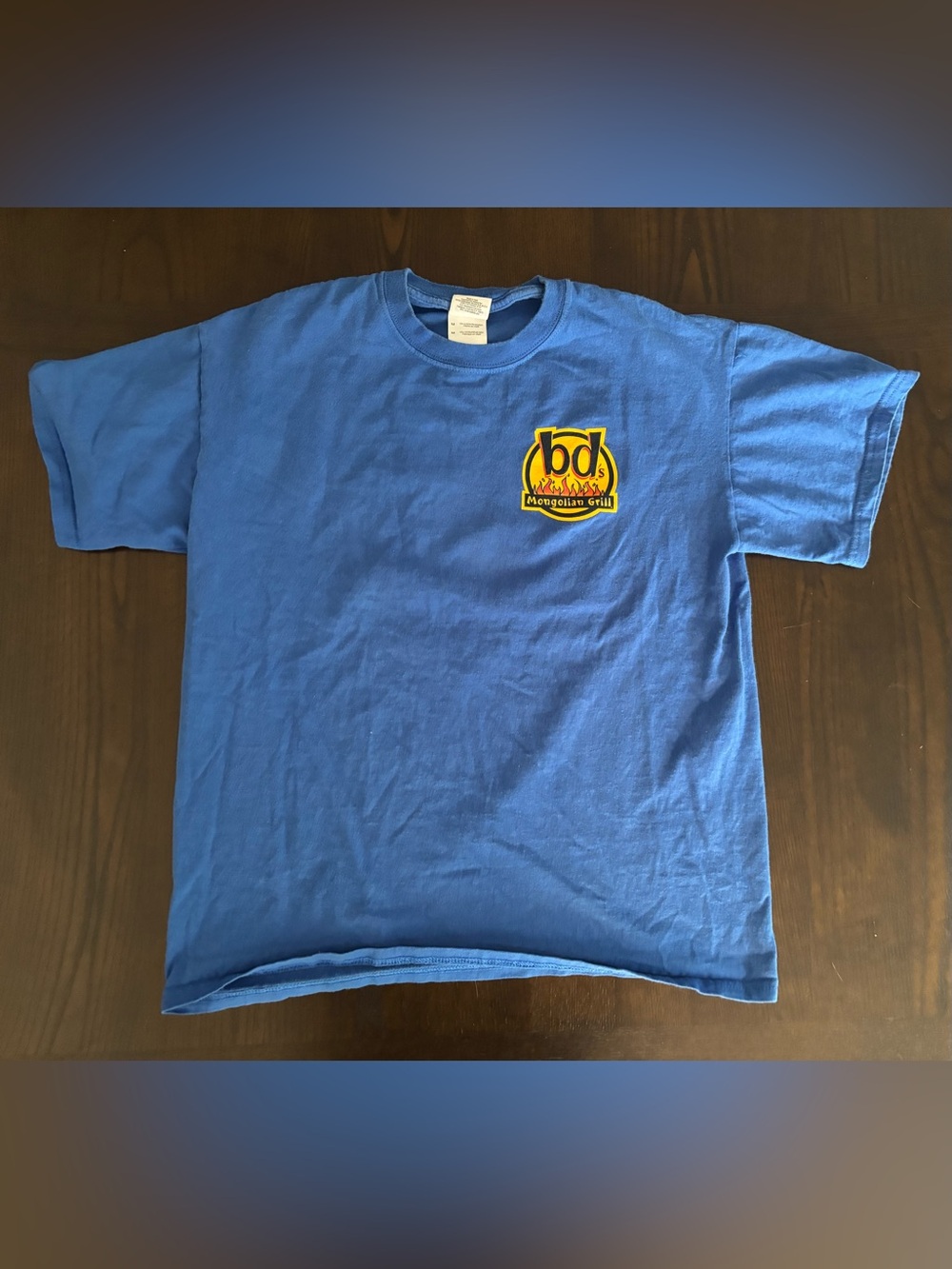 Bd's Mongolian Grill Shirt Medium Staff Shirt We Do It On A Grill BBQ Work Crew